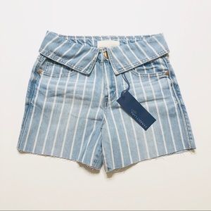 🆕HABITUAL Striped Denim Fashion Shorts • Girls 10